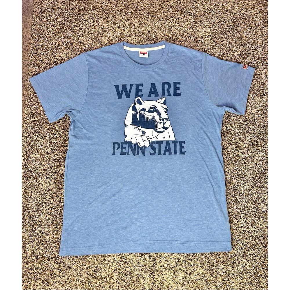 Penn State Nittany Lions Graphic T Shirt Size Large Blue Homage